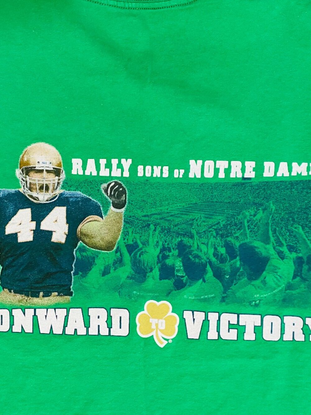 Notre Dame Fighting Irish Football "The Shirt 2010" Kelly Green SS Adidas M NWOT